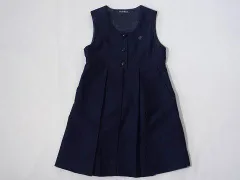 ファミリア familiar アウトレット 子供服 女の子 110cm ジャンパースカート 紺 ウール100% フォーマル 受験 面接 卒園式 入学式 春 秋 冬 ★3 ガールズ キッズ 【中古】 ユーズド リサイクル 入園式 セレモニースーツ