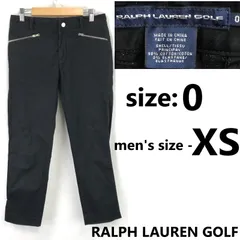 美品★ RALPH LAUREN GOLF【ラルフローレン】コットンパンツ【0/メンズXS/股下65cm/黒/black】ゴルフウェア/ズボン/ボトムス/Trouser◆BJ066-eのサムネイル