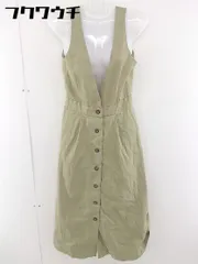◇ Andemiu アンデミュウ ノースリーブ ロング ワンピース サイズS カーキ系 レディース  【中古】 【1110200012068】