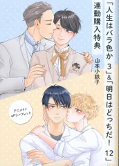 大洋図書 書店配布/H&Cコミックス/CRAFTシリーズ 山本小鉄子 人生はバラ色か3巻/明日はどっちだ!12巻 アニメイト4Pリーフレット 連動特典