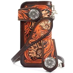 ☆ ブラウン3トーン ☆ KC.s ライダースウォレット クラフトデラックス 長財布 メンズ 本革 日本製 財布  かぶせ蓋 ライダースウォレット 牛革 レザー 革財布 ウォレット 小銭入れ お札入れ 使いやすい レザークラフト 男性 かっこいい おしゃれ