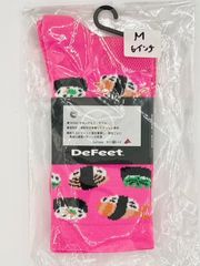 DeFeet ディフィート　ソックス　Mサイズ　６インチタイプ  SUSHI （HI-VIS PINK）