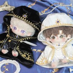 20cm ぬいぐるみ服 20cm 着せ替え マント聖職者 白 ぬい活 推し活 推しぬい 綿人形 棉花娃娃 ちびぬい服 ちびぐるみ コットンドール cotton doll-A4210