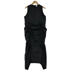 Champion チャンピオン ノースリーブ ドロストワンピース sizeS/ブラック