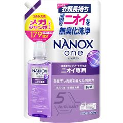 NANOXone  ニオイ専用  部屋干し洗剤を超えた消臭力 高濃度コンプリートジェル 詰め替え メガジャンボ1790g パウダリーソープの香り