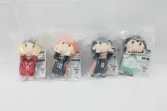A1308・一番くじ ハイキュー！！ ぬいぐるみ 日向翔陽 影山飛雄 孤爪研磨 及川徹 ちょこのっころんぬいぐるみ D賞 コンプリートセット 未開封品