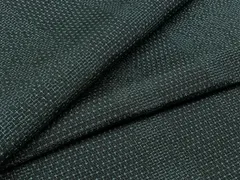 平和屋着物▽本塩沢　単衣　110亀甲　花間道　正絹　逸品　AABC2211jh