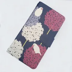 文鳥　ほぼ全機種対応　手帳型　スマホケース　スマホカバー（対応専用ケース、カメラホール付