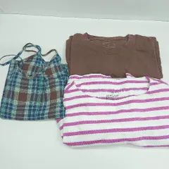 ◇ Θ 《 MUJI 無印良品 ムジルシ まとめ売り3点セット サイズXL カットソー レディース 》 E  【1504240006963】