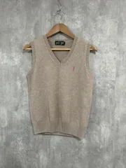 EASTBOY イーストボーイ 定番 ワンポイント刺 ニット ベスト size9/ベージュ ◇■ レディース