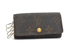 LOUIS VUITTON ルイヴィトン M62631 モノグラム ミュルティクレ4 4連 キーケース 鍵入れ メンズ レディース ブラウン系 DK4352