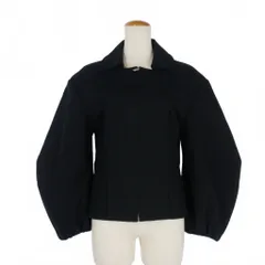 ジルサンダー JIL SANDER 22AW ジップアップ コットン ジャケット ブルゾン 32 黒 ブラック J02BN0004 J45020のサムネイル