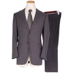 美品 アルマーニ コレッツォーニ ARMANI COLLEZIONI セットアップ スーツ ジャケット スラックス ストライプ メンズ 48(M相当) グレーのサムネイル