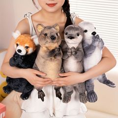 ぬいぐるみ アニマル ワラビー レッサーパンダ カワウソ 動物 かわいい KAWAII プレゼント ギフト 子供 人形 おねだり35cm やわらかい ふわ