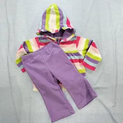 【まとめ売り 女の子】カーターズ carter’s セットアップ パーカー パンツ 80cm 子供服 中古