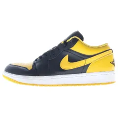 NIKE (ナイキ) AIR JORDAN 1 LOW Yellow Ochre エアジョーダン イエロー オークル ローカットスニーカー ブラック/イエロー US9.5/27.5cm 553558-072