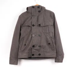 レイジブルー ジャケット コート ダブルボタン フード/中綿ライナー付き アウター メンズ Mサイズ グレー RAGEBLUE 【中古】