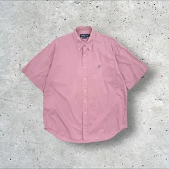 90s 00s ヴィンテージ Ralph Lauren ボタンダウン チノクロス 半袖 シャツ L