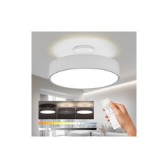 シーリングライト LED 間接光照明 12段階調色 調光タイプ 間接照明 常夜灯モード リモコン付 天井 ledライト タイマー 省エネ 簡単取付 天井照明 和室 洋室 キッチン 寝室 洗面所 リビング 日本語取扱説明書 【ユニバーサルstore】 (単品, 