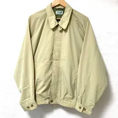 (^w^)b crocodile クロコダイル ジップアップ スイングトップ ジャンパー ジャケット ドリズラー 古着 アメカジ 大人カジュアル 長袖 羽織り シンプル トップス ゴルフ ベージュ メンズ 男性 紳士 サイズ LL