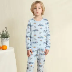 ☆ K×車 ☆ 130cm ☆ 子供パジャマ ルームウエア キッズ パジャマ ルームウエア 子供 こども 上下セット セットアップ 子ども 男の子 女の子 ズボン パンツ 長ズボン かわいい 可愛い 部屋着 長袖 ナイトウェア 寝間着 寝巻き