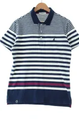 【雷市場（ポンジャン）商品韓国直送】（ XL ） BEAN POLE(ビーンポール) 半袖 カラー Tシャツ ストライプ オールドスクール ルーズフィット- DF3B