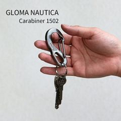 GLOMA NAUTICA Carabiner 1502 1点｜グローマノーティカ カラビナ 1502 ステンレス スチール製 鍵 キーリング キーホルダー DETAIL ディテール