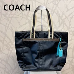 COACH コーチ 131 ナイロン ハンド トート バッグ　ロゴ入り