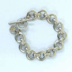 エルメス プスプス レザー ブレスレット バングル ブラック シルバー