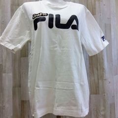 FILA フィラ ロゴTシャツ L ホワイト 綿100%