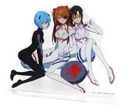 【中古】雑貨 アスカ＆レイ＆マリ ビジュアルスタンド 「一番くじ エヴァンゲリオン ～エヴァ初号機、咆哮!～」 E賞