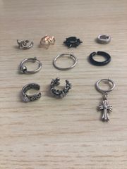 【在庫処分】 イヤーカフ フェイクピアス 10点セット メンズ fp-990