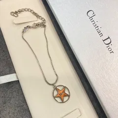 Dior ディオール　ブレスレット　シルバー　オレンジ　スター　サークル　ロゴ
