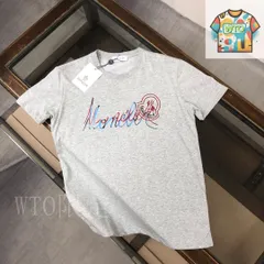 【今日特価】MONCLER Letter Print カップル Tee-1