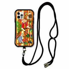 [iPhoneXR(テンアール)] スマホショルダー付 iPhone15 Plus i-coronケース アニマル柄 動物 iPhone 14 Plus 13 Pro Max 12 Mini 11 ショルダーストラップ 肩掛け 斜め掛け スマホケース ドゥクモ