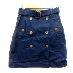 ローレンラルフローレン LAUREN RALPH LAUREN タイトスカート ひざ丈 0 XS 紺 ネイビー /MNのサムネイル