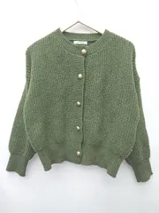 ◇ ⊇ Edit Sheen　エディット シーン ニット セーター 長袖 カーディガン 表記なし カーキ レディース P  【1409250010040】