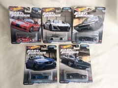ホットウィール ワイルド・スピード Full Force フルフォース プレミアムアソート Fast & Furious マツダRX-7 ダッジ チャージャー R/T ミニカー 5台セット