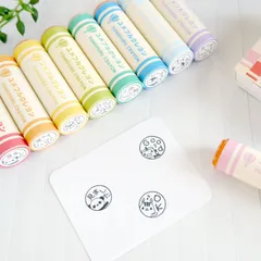 カラフルなクレヨン風アニマルご褒美はんこ/確認はんこ（済、ＯＫ、見ましたetc)