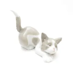 美品　LLADRO リヤドロ ネコとネズミ 陶器人形 フィギュリン インテリア LLADRO リヤドロ 見いつけた CURIOUS KITTENS 猫 ネコ ネズミ
