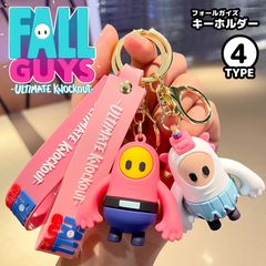 Fall Guys フォールガイズ ☆ キーホルダー ストラップ - FLASH‪‪ P‬‬‬