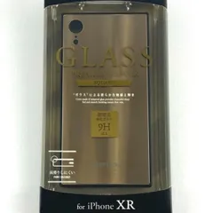 新品 未使用 iPhoneXR 高級 保護 カバー 背面ガラス シェルケース ゴールド お洒落 シンプル