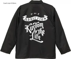 Addiction Kustom The Life Naturally painting Nylon Coach Jacket