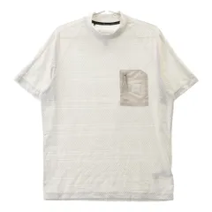 サイズ：L ADIDAS GOLF アディダスゴルフ HS5618 モックネック 半袖 Tシャツ 総柄 ホワイト系 [240101422771] ゴルフウェア メンズ ストスト