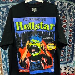 p2 paradise ティーシャツ 夏 半袖 メンズ 新品 XL ホワイト Hell star 半袖 reprint Tシャツ 夏 新品 お洒落DOPE レトロ 個性的 奇抜  攻め 前衛的 ビンテージリプリント vintage riprint 古着