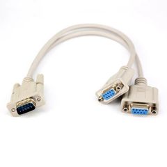 新品 SELECOCO DB9 オス - メス 2分岐 シリアル Rs232 スプリッターケーブル 30cm 9ピン