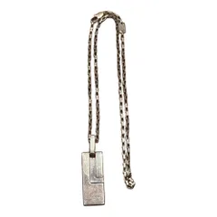 GUCCI (グッチ) ★★ ⑤ ロゴプレート　ネックレス ユニセックス シルバー FREE