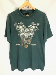 HARLEY-DAVIDSON MOTOR CYCLES プリントTシャツ BAHAMAS MADE IN USA 2000年  サイズⅬ 06040714 851のサムネイル