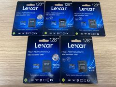 【新品未開封在庫処理】Lexar microSDカード 128GB 5枚セット 633x microSDXC UHS-I カード 128GB 中古品