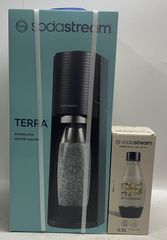 ◇ SodaStream TERRA ソーダストリーム ブラック  【未開封/保管品】【おまけボトル開封済み】 DWSボトル0.5Lおまけ 炭酸水メーカー / 新品